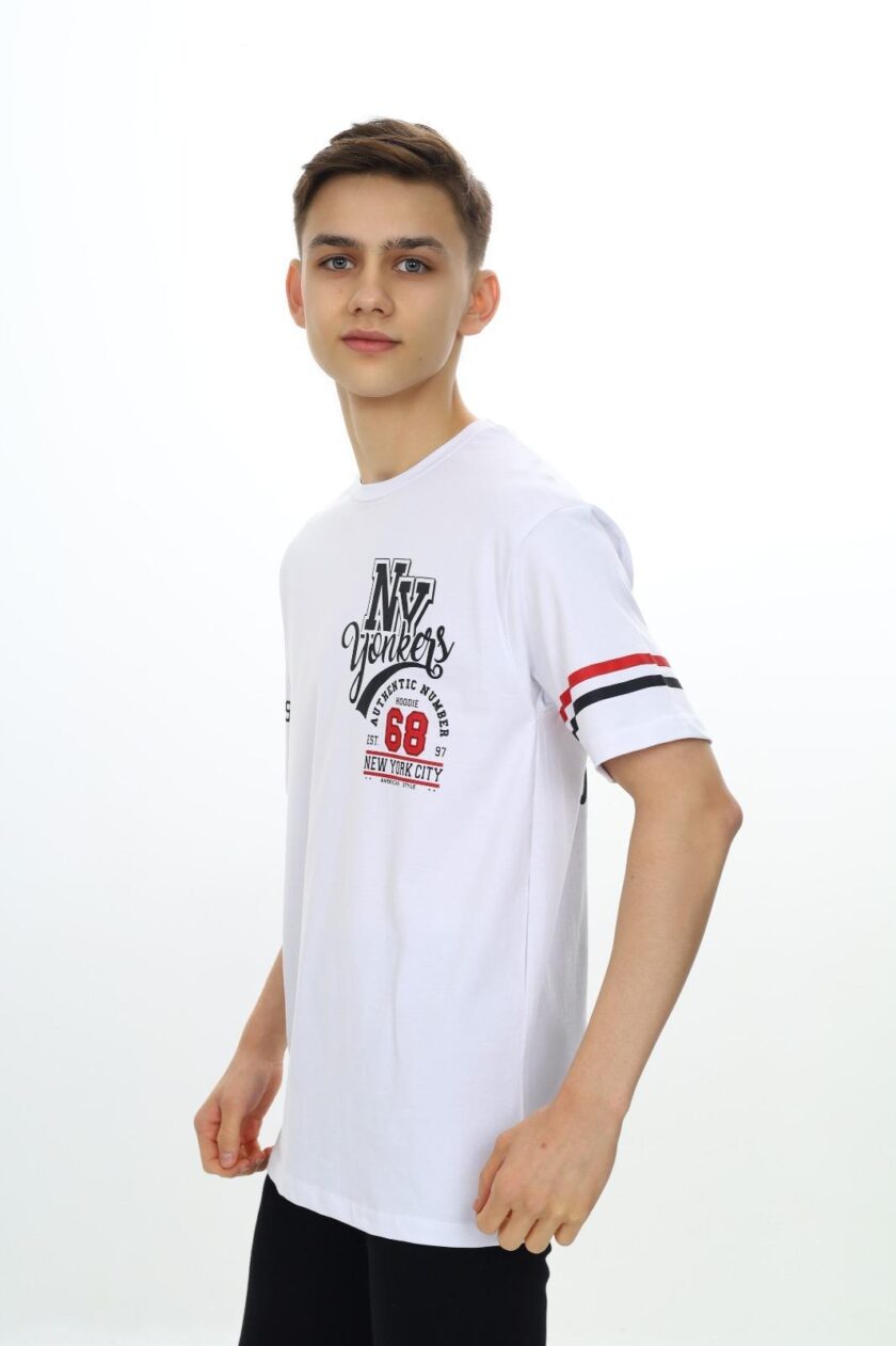 T-shirt dla chłopca z nadrukiem-4700 - obrazek 4